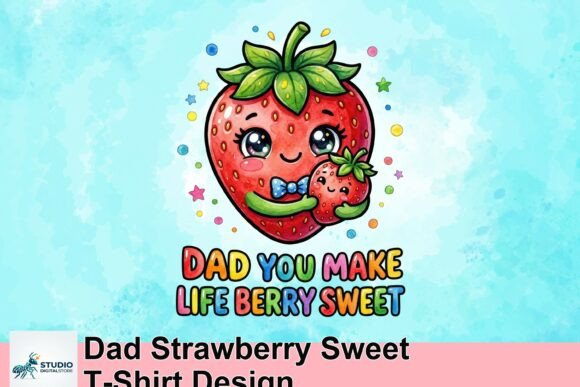 A Berry Sweet Way to Celebrate Dad: The Strawberry T-Shirt Design