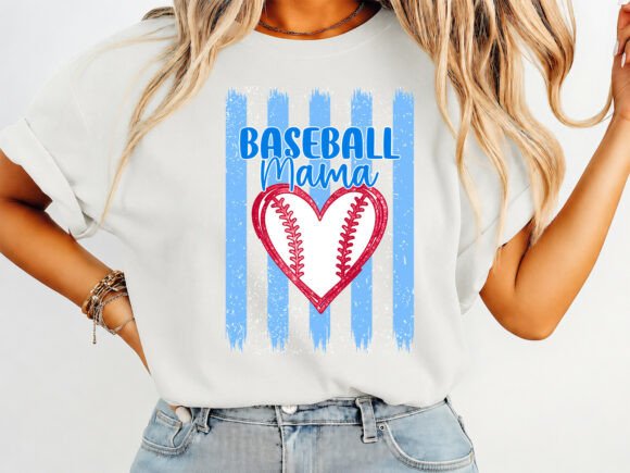 Baseball Mama Heart: The Ultimate Graphic for Game Day Pride
