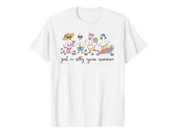 Bring the Summer Fun with the Silly Goose T-Shirt Design