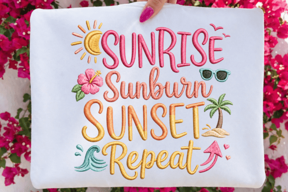 Capture the Golden Hour with the Sunrise Sunburn Sunset Repeat Design