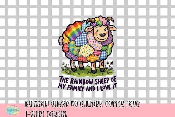 Celebrate Family Quirks with a Patchwork Rainbow Sheep