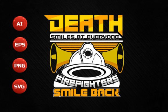Firefighter T-shirt Design 157: Where Courage Meets Typography