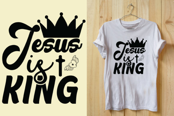 Jesus is King SVG: A Bold Design for Faith-Based Merchandise
