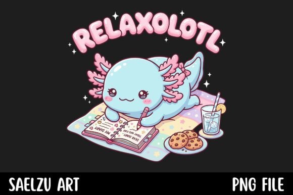 The Cozy Appeal of the Relaxolotl Kawaii Axolotl Design