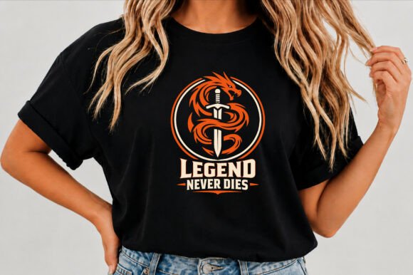 Unleash the Legend: Dragon Fantasy Design for POD